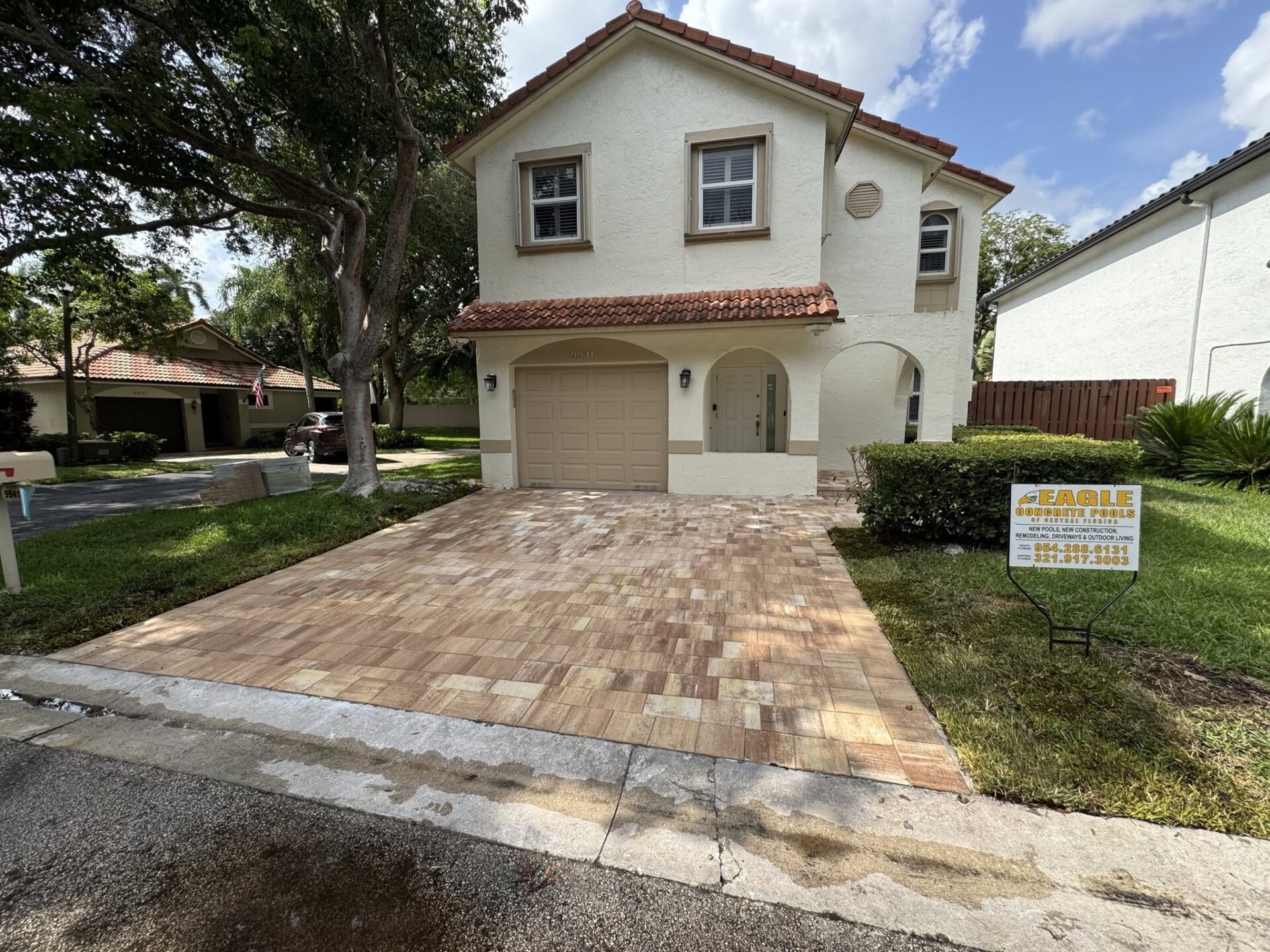 Eagle Concrete driveway project in South Florida
